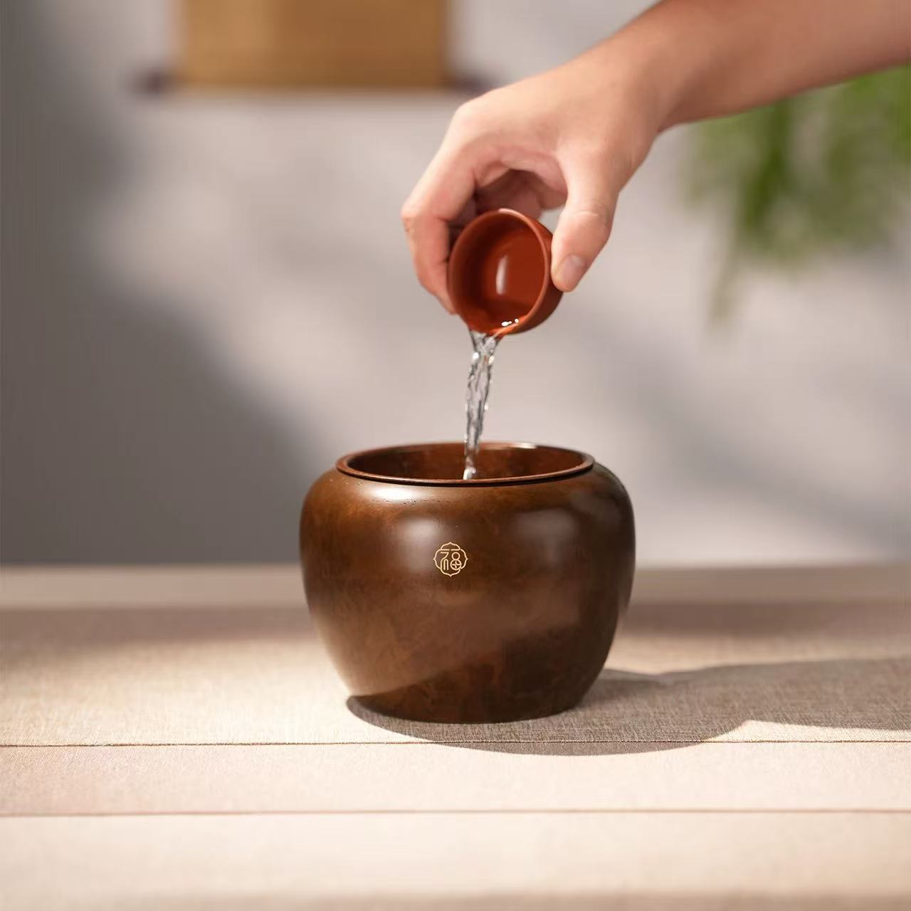Fu Yun Jian Shui – Brass Precision Cast Tea Waste Bowl