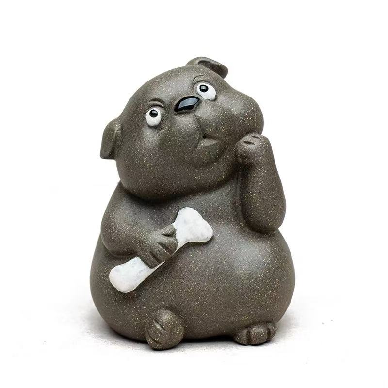 Zisha Clay Pug Tea Pet – Yixing Purple Clay Tea Companion