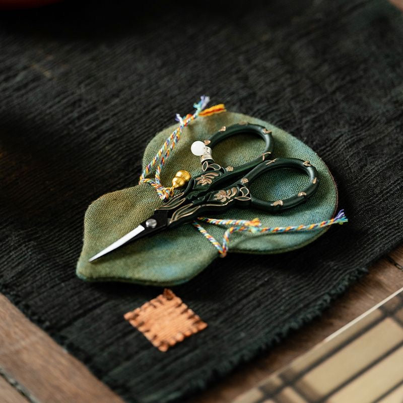 Ink Green Jade Butterfly Tea Scissors – Chinese Gongfu Tea Ceremony Shears