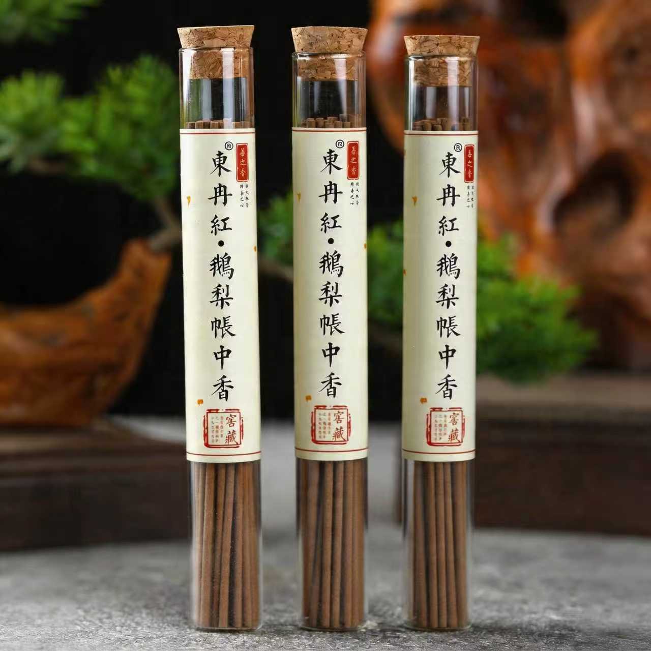 10A Grade E Li Zhang Zhong Xiang Handcrafted Incense – Pear, Agarwood & Sandalwood | 1 Tube 5g ~30 Sticks