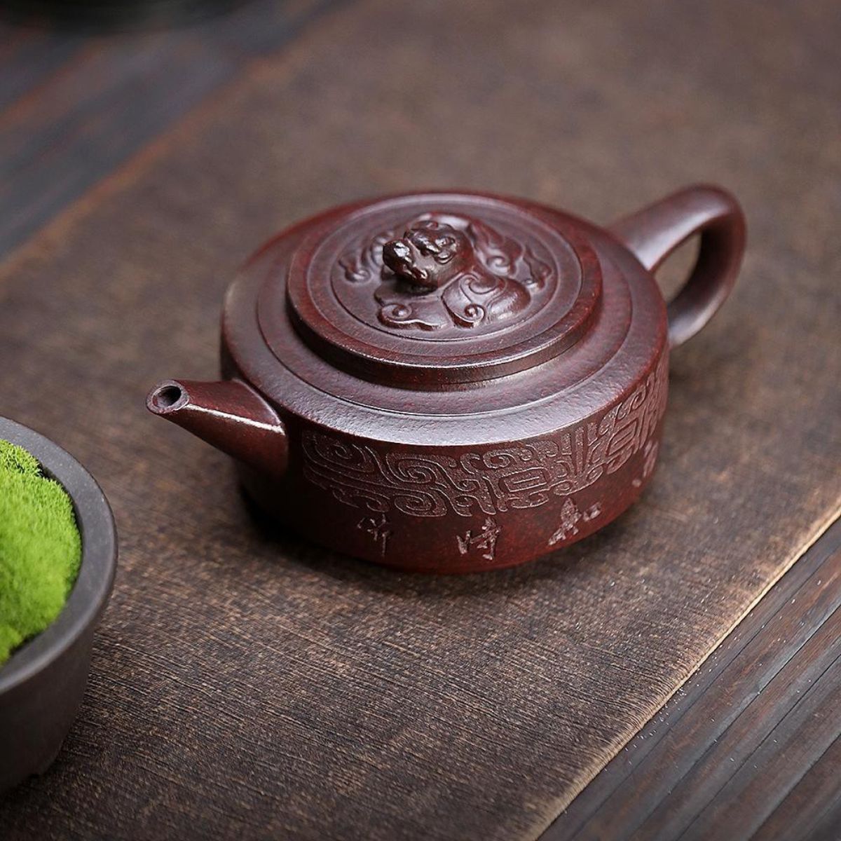 Handmade Yixing Purple Clay Teapot 350ml - Original Ancient Red Clay Zisha Gongfu Tea Pot