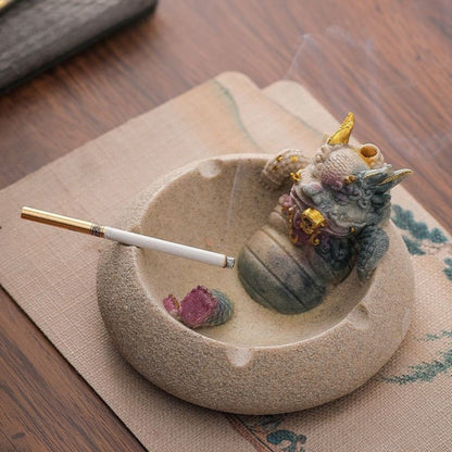 Dual-Use Backflow Incense Burner & Ashtray