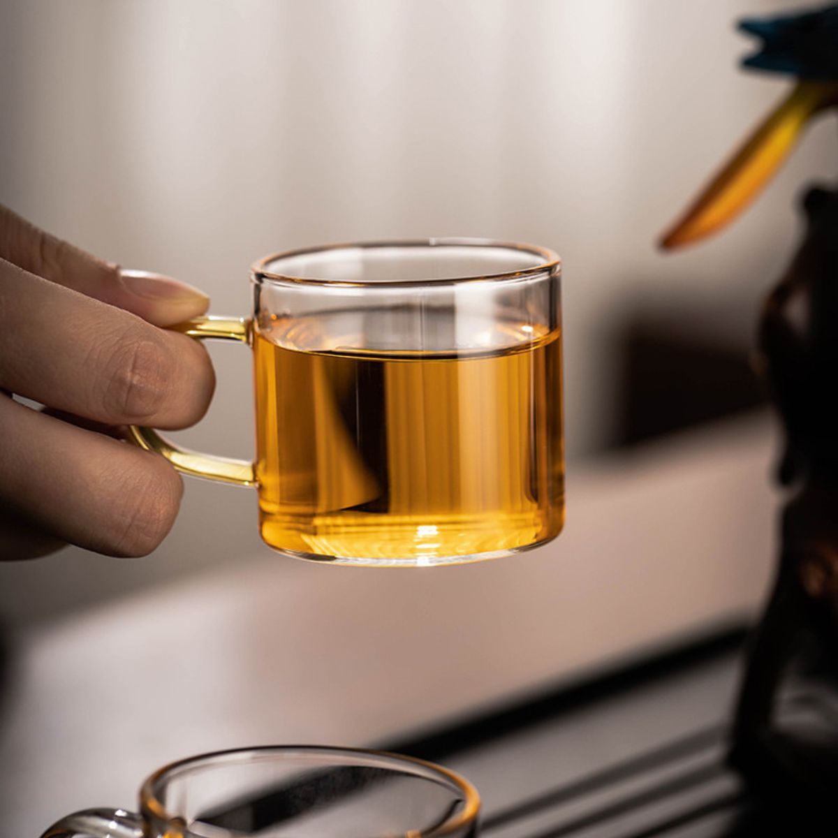 Magpie Blossom Glass Tea Set with Magnetic Tea Separator