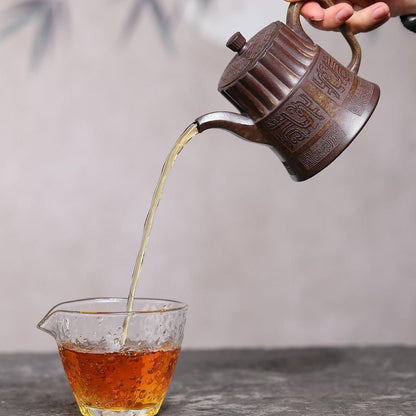 Kui Wen Jin Zhong Yixing Teapot | Raw High-Fire Duan Ni Zisha Clay | Handcrafted 250ml