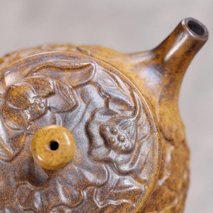 Yi Ban Xin Lian Yixing Teapot | Rare Longgu Jinsha Zisha Clay | Handcrafted 320ml