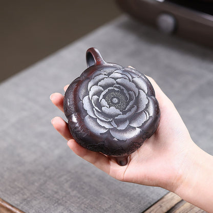 Mudan Hanjiang Yixing Teapot — Handcrafted Ancient Wuni Clay, 170ml