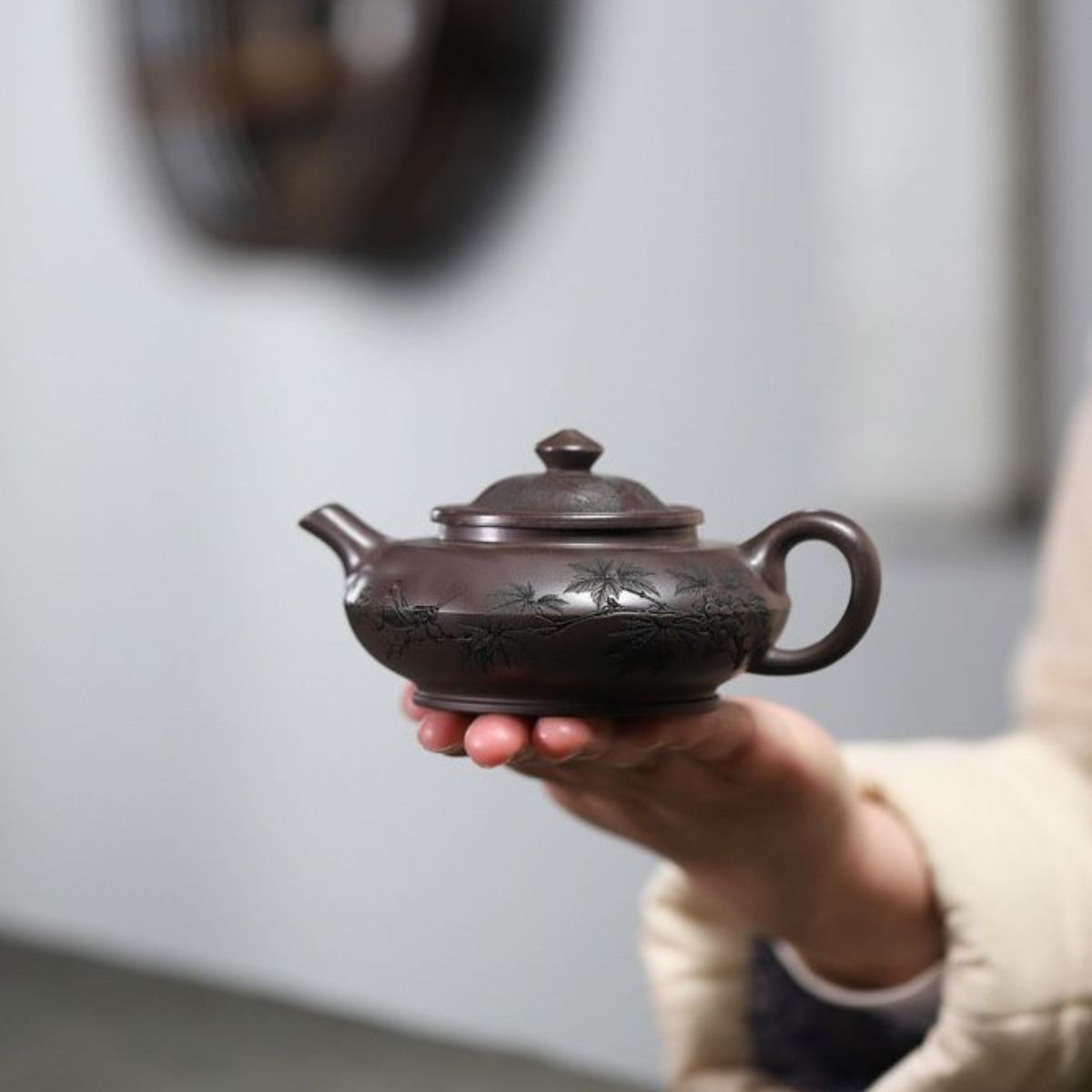Fei Huang Teng Da Yixing Tea Set | Chi Long Xue Sha Red Dragon Clay | Teapot & 2 Cups