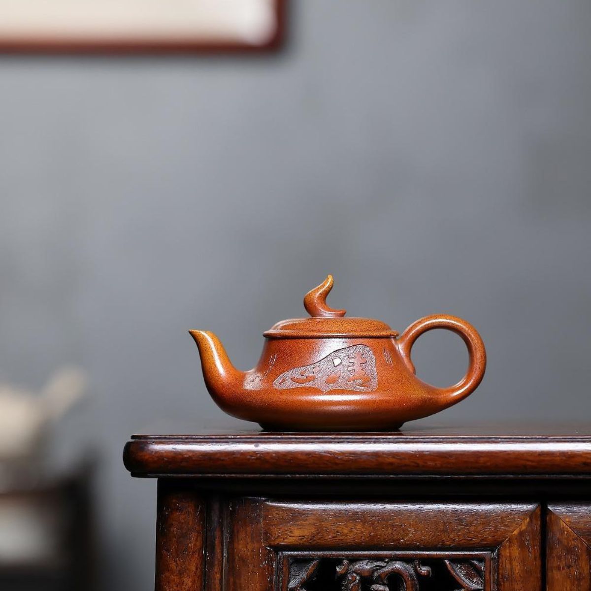 Yi Fan Feng Shun Yixing Teapot | Duan Ni Fire-Cloud Zisha Clay | Handcrafted 170ml
