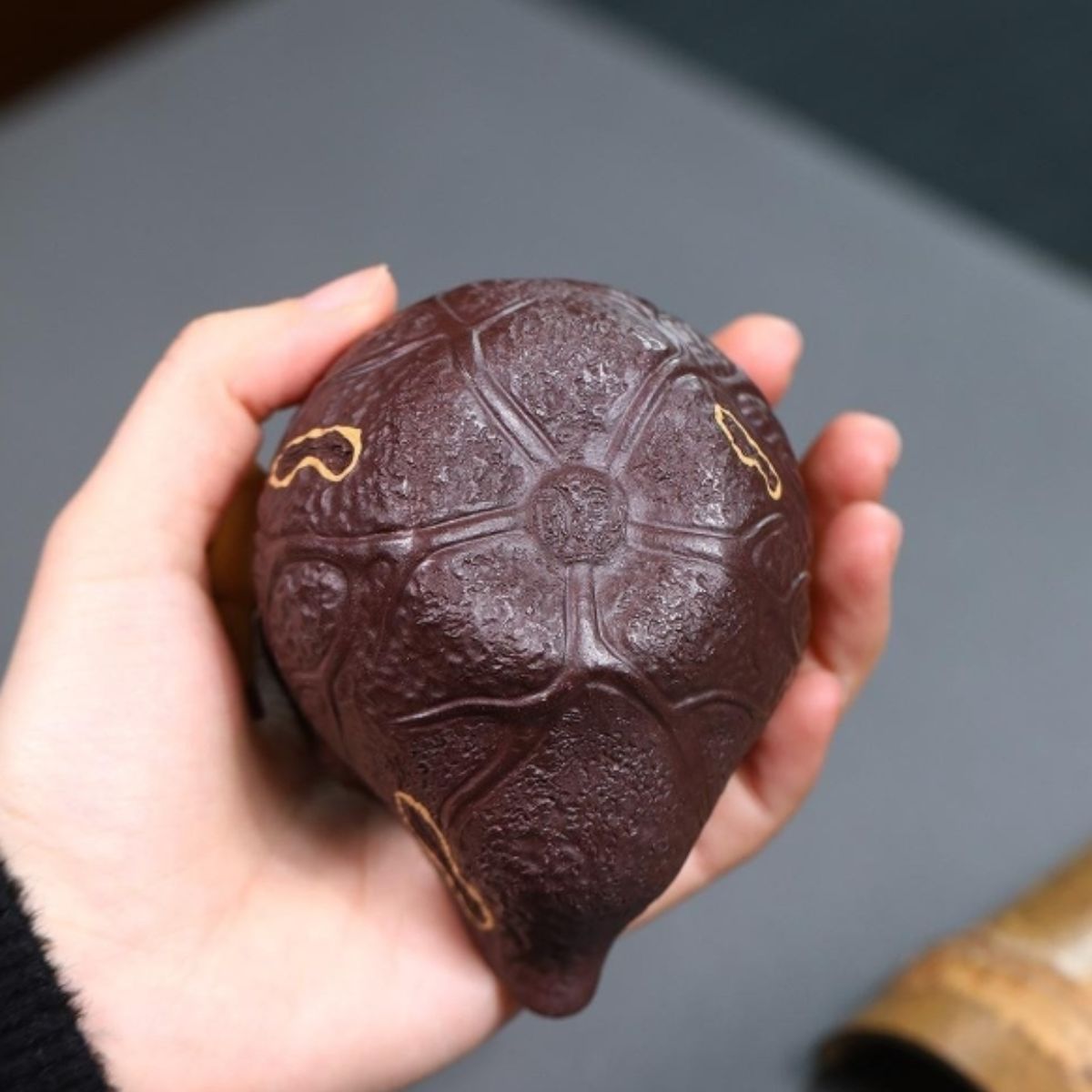 Yixing Purple Clay Teapot "Lotus Pond Moonlight" 150ml - Handmade Zisha Gongfu Tea Pot