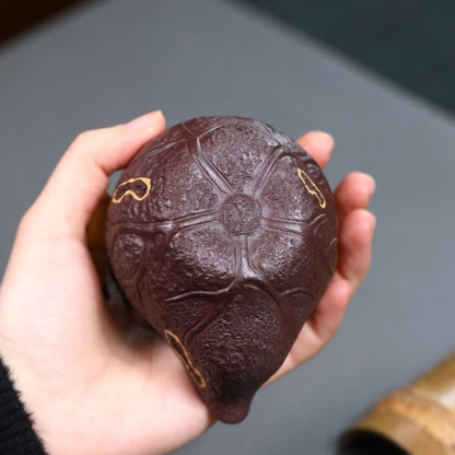 Yixing Purple Clay Teapot "Lotus Pond Moonlight" 150ml - Handmade Zisha Gongfu Tea Pot