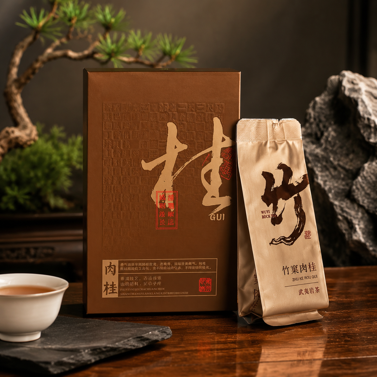 Zhu Ke Rou Gui Gift Box – Legendary Wuyi Rock Oolong Tea | 6 Sachets × 8.5g