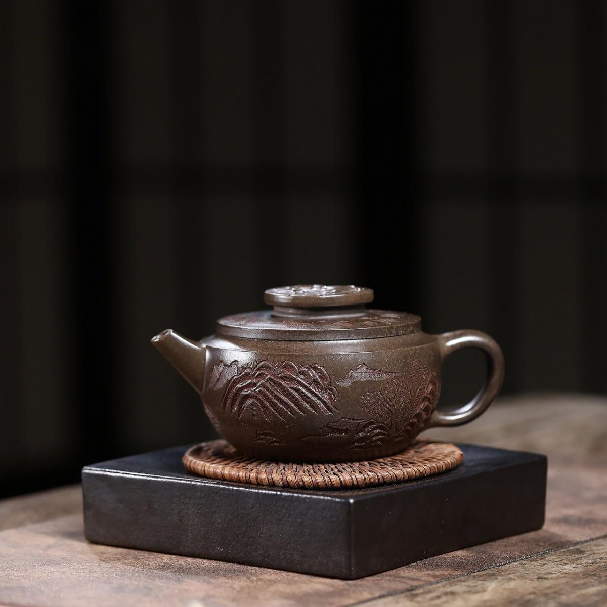 Ju Lun Han Wa Yixing Teapot | Aged Duan Ni Zisha Clay | Handcrafted 300ml