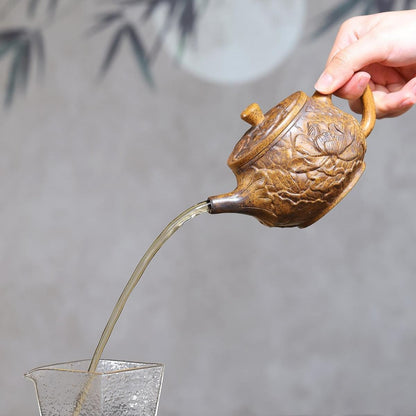 Yi Ban Xin Lian Yixing Teapot | Rare Longgu Jinsha Zisha Clay | Handcrafted 320ml