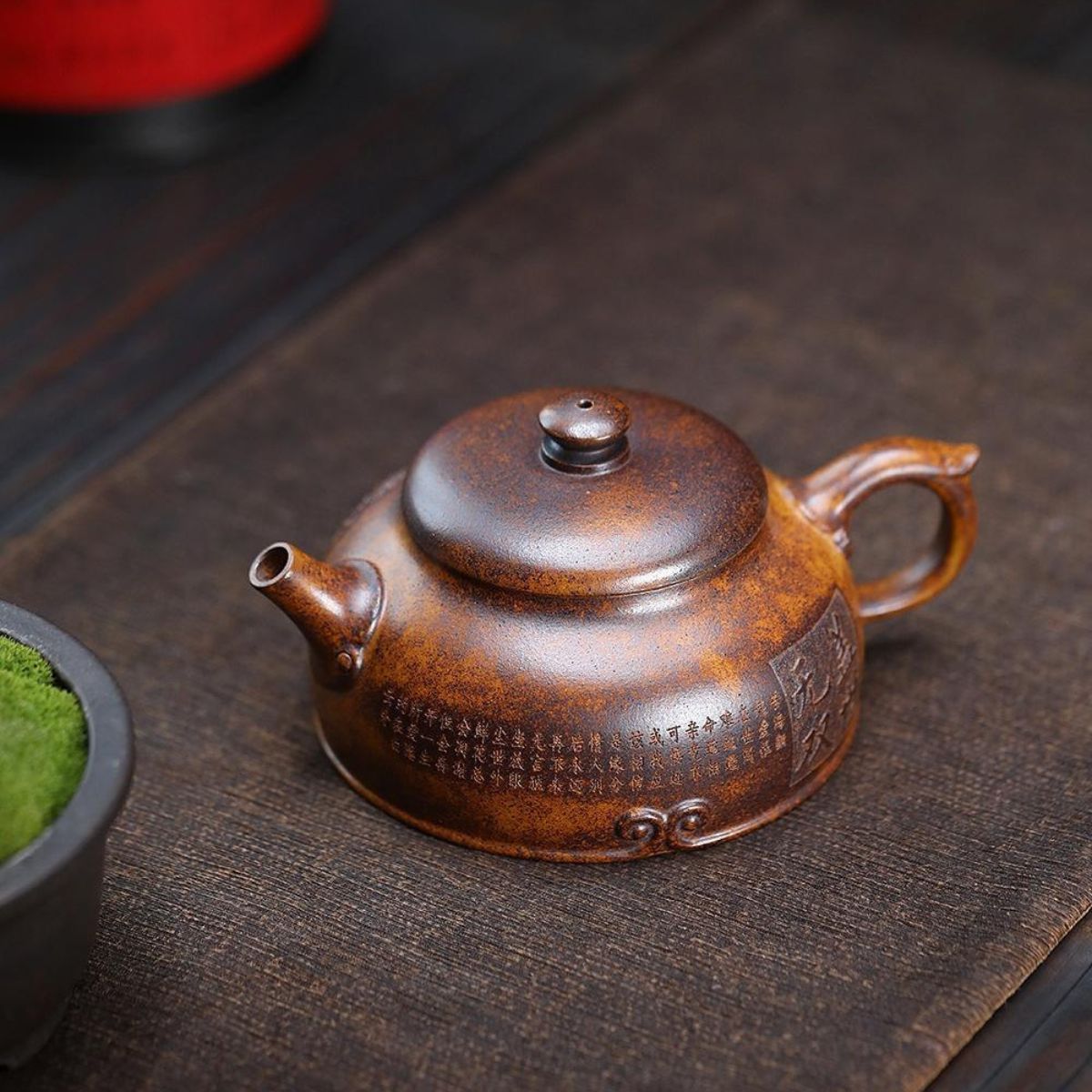 Handmade Yixing Purple Clay Teapot 270ml - Original High-Temperature Duan Ni Zisha Gongfu Tea Pot
