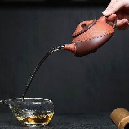 Pi Ge Shi Piao Yixing Teapot | Raw Zi Ni & Jiang Po Ni Dual Clay | Handcrafted 280ml