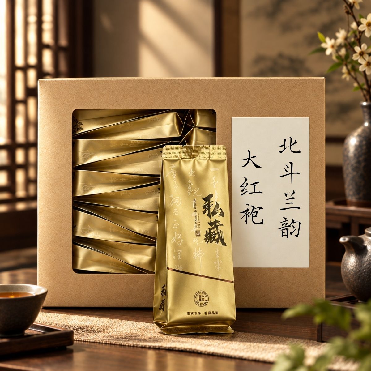 Beidou Lan Yun Da Hong Pao | Wuyi Rock Oolong — Light-Medium Roast, Deep Orchid Fragrance & Rich Mountain Character (50g / 250g / 500g)