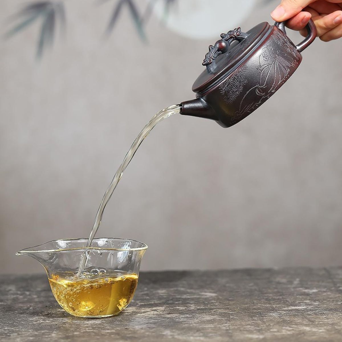 Chang Le Wei Yang Yixing Teapot | Raw Gu Wu Ni Ancient Dark Zisha Clay | Handcrafted 230ml