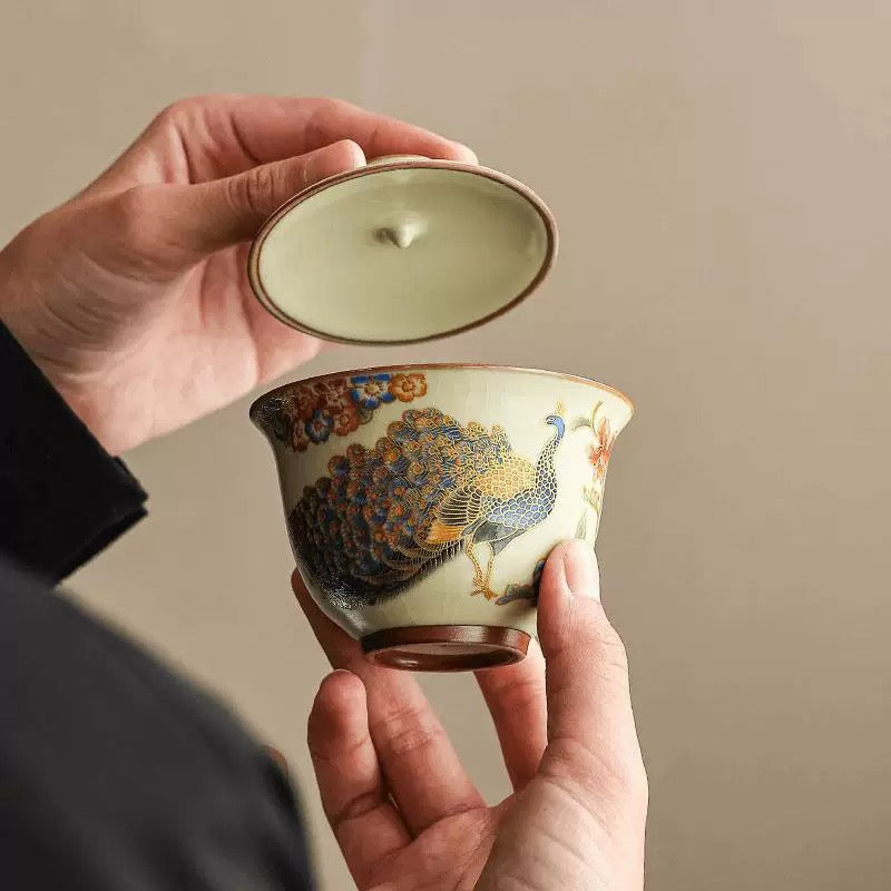 Peacock Gaiwan Tea Set
