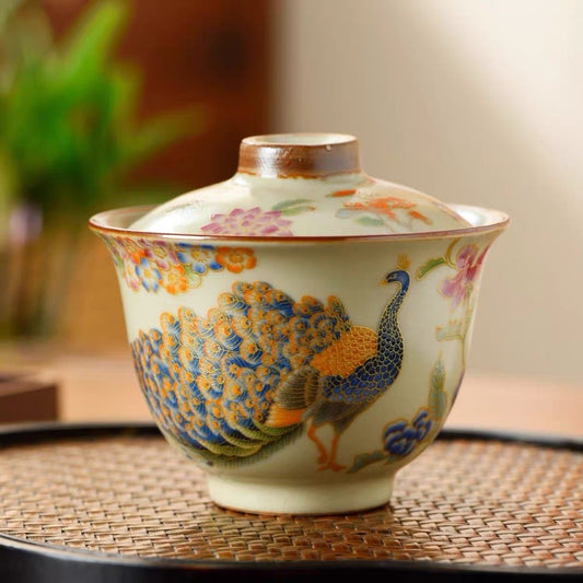 Peacock Gaiwan Tea Set