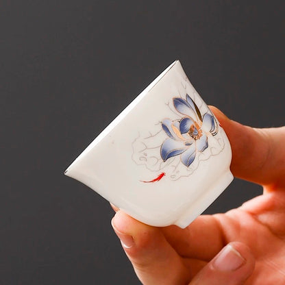 Blue Lotus Gaiwan Tea Set