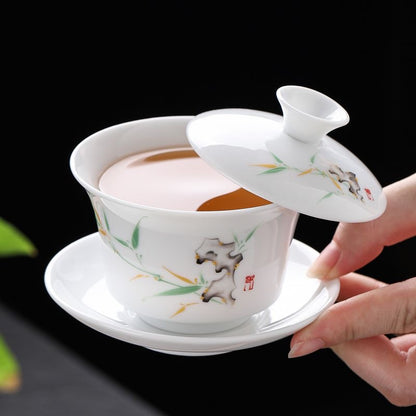 Zhi Zu Sancai Gaiwan Tea Set