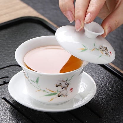 Blue Lotus Gaiwan Tea Set