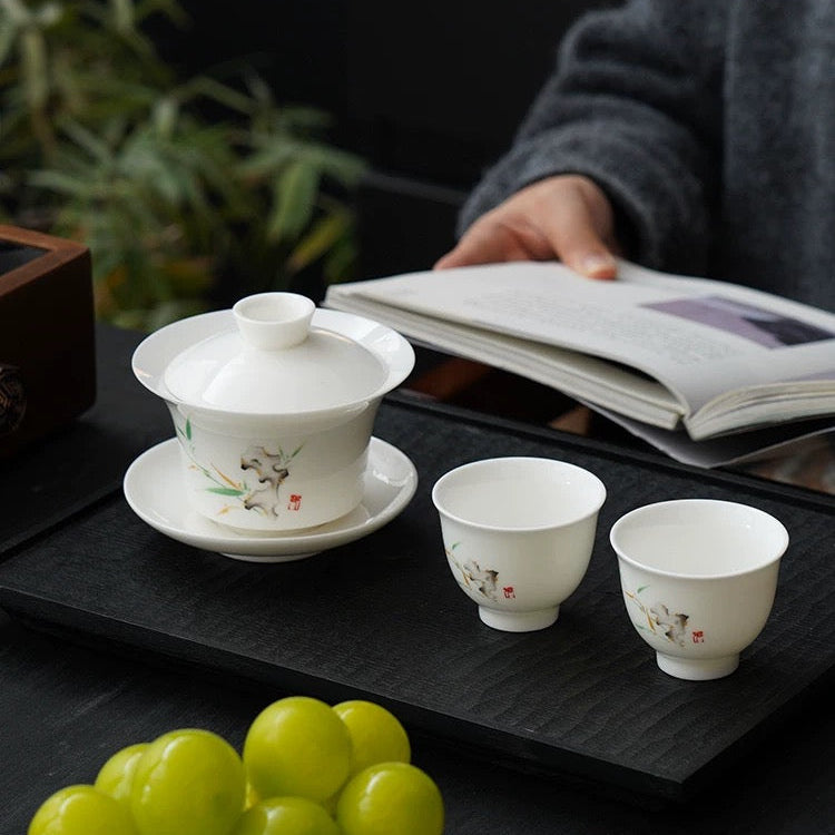 Zhi Zu Sancai Gaiwan Tea Set