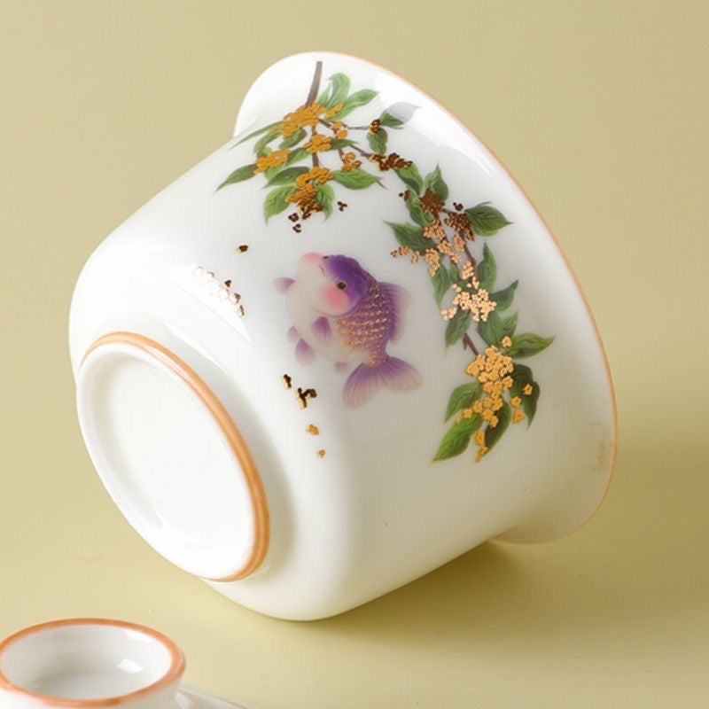 Osmanthus & Fish Gaiwan Tea Set