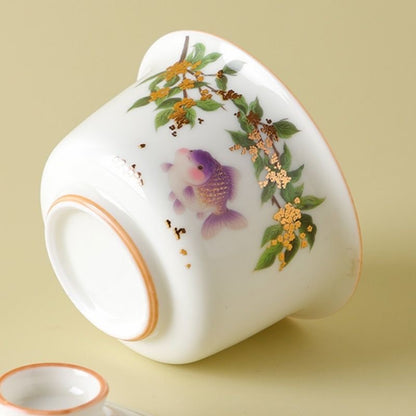 Osmanthus & Fish Gaiwan Tea Set