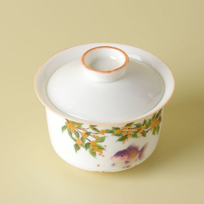 Osmanthus & Fish Gaiwan Tea Set
