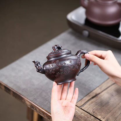 Meihua Baochun Yixing Teapot — Handcrafted Ancient Wuni Clay, 460ml