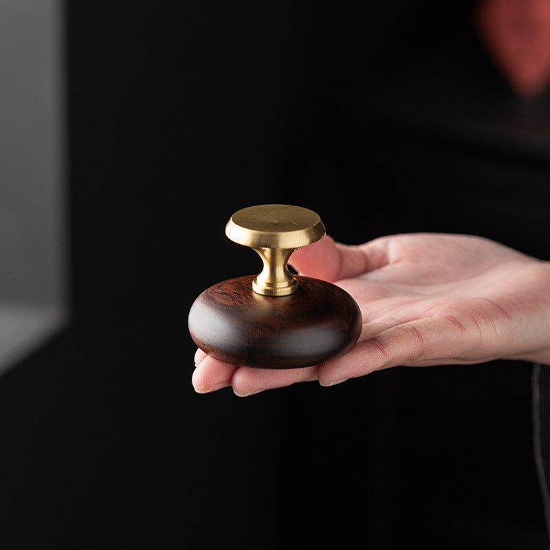 Ebony & Copper Teapot Lid Rest