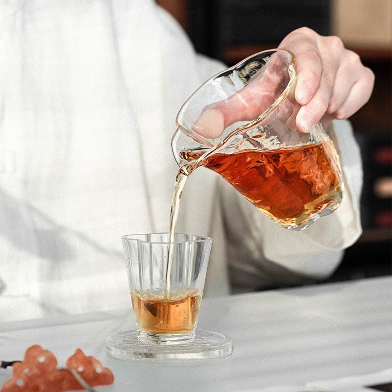 Begonia Glass Pitcher – 200ml Gongfu Tea Sharing Pitcher