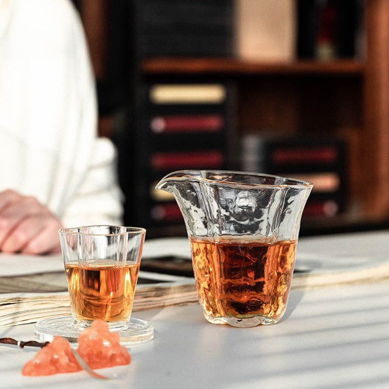 Begonia Glass Pitcher – 200ml Gongfu Tea Sharing Pitcher
