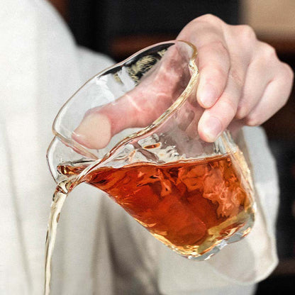 Begonia Glass Pitcher – 200ml Gongfu Tea Sharing Pitcher
