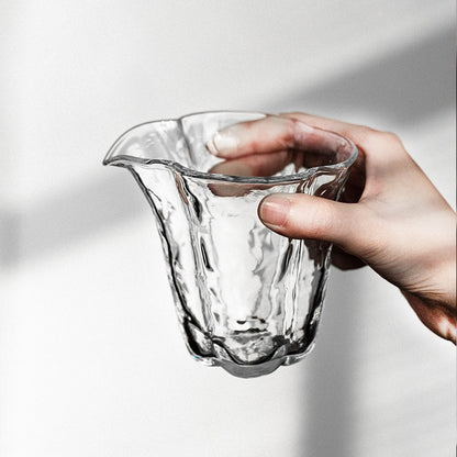 Begonia Glass Pitcher – 200ml Gongfu Tea Sharing Pitcher