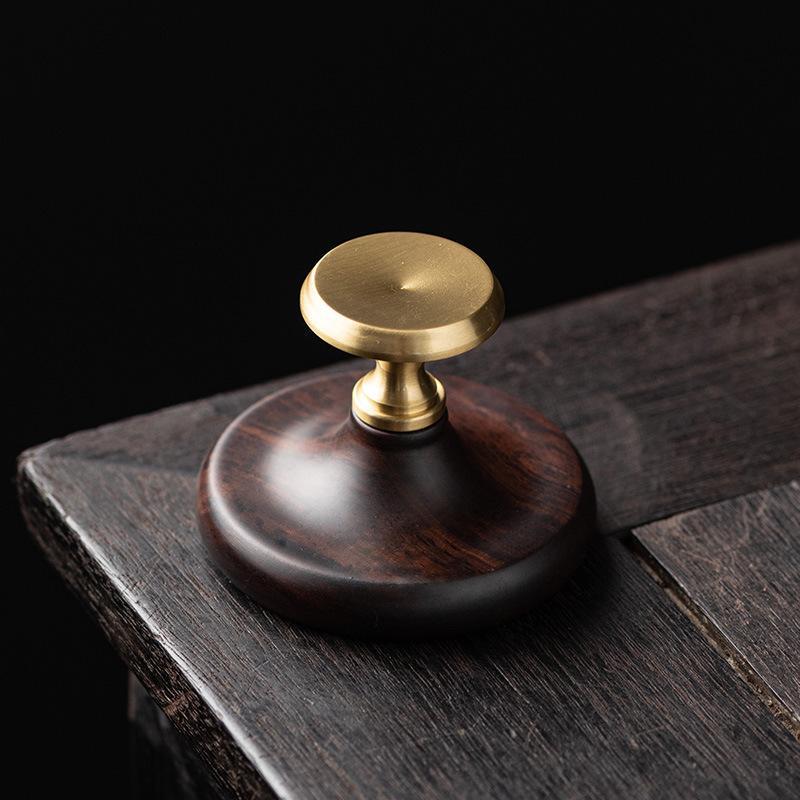 Ebony & Copper Teapot Lid Rest