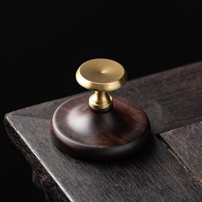 Ebony & Copper Teapot Lid Rest
