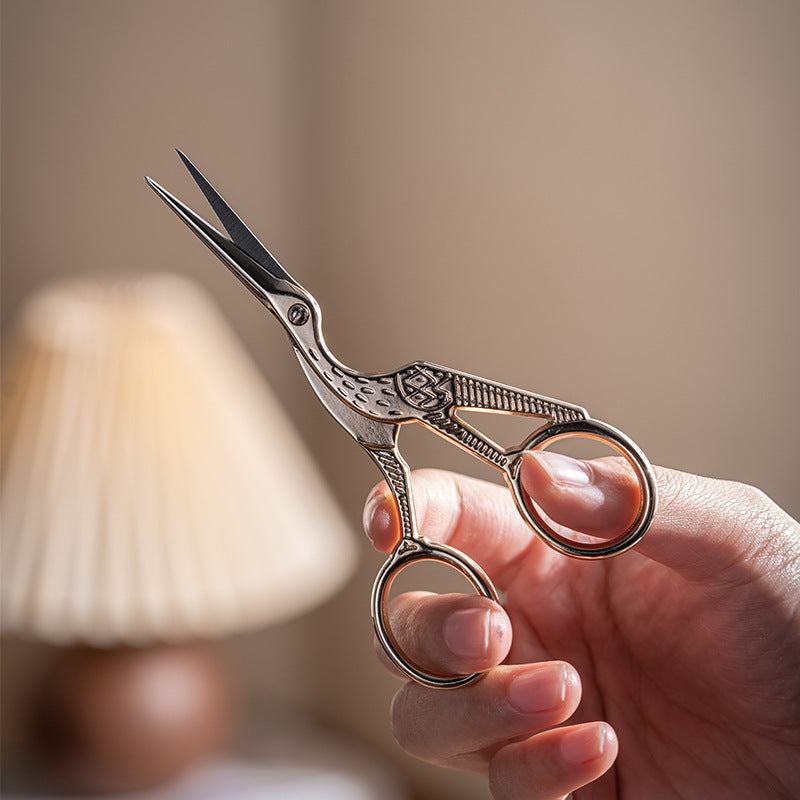 Gold Crane Tea Sachet Scissors