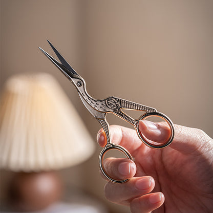 Gold Crane Tea Sachet Scissors