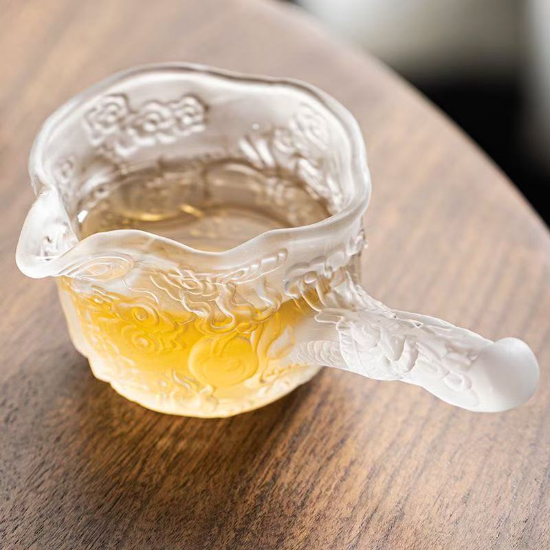 Embossed Liuli Side-Handle Pitcher – 200ml