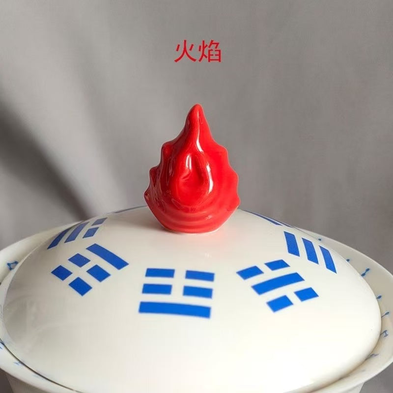 Tian Yi Jiu Ku Bagua Flame Ceramic Gaiwan – 350ml