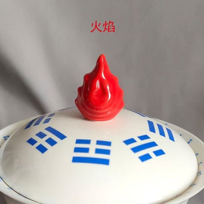 Tian Yi Jiu Ku Bagua Flame Ceramic Gaiwan – 350ml