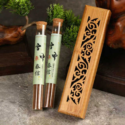 10A Grade Xue Zhong Chun Xin Handcrafted Incense – Clove, Agarwood & Sandalwood | 1 Tube ~30 Sticks