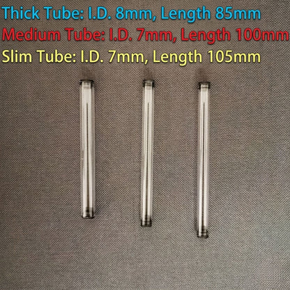 Cigarette Storage Tube – Set of 10 | Clear Plastic Moisture-Proof & Pest-Proof Protective Case | 3 Sizes Available