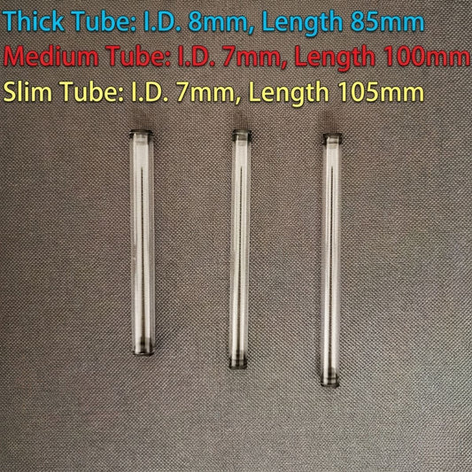 Cigarette Storage Tube – Set of 10 | Clear Plastic Moisture-Proof & Pest-Proof Protective Case | 3 Sizes Available