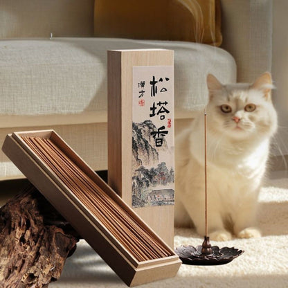 Han Fang Natural Pine Cone Incense Sticks – 50g (~135 Sticks) | Purifying & Calming