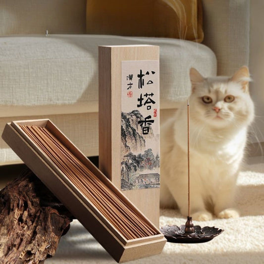 Han Fang Natural Pine Cone Incense Sticks – 50g (~135 Sticks) | Purifying & Calming