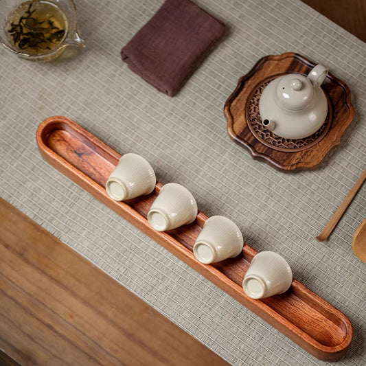 Solid Wood Teacup Drying Rack – Flat Base