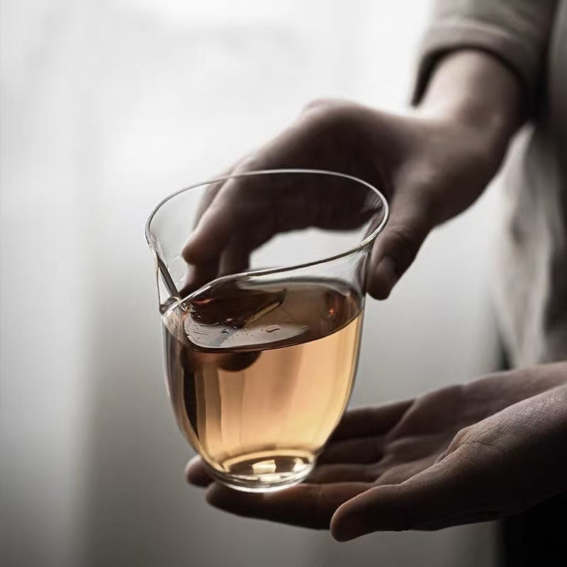 Chinese Zen Glass Handleless Pitcher – 230ml